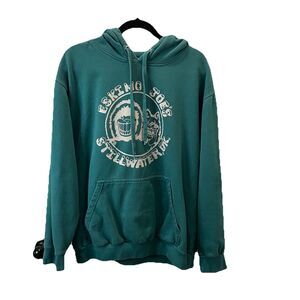 Eskimo Joe's Sweatshirt Mens Size XL Teal Blue Hoodie Stillwater OK Merch